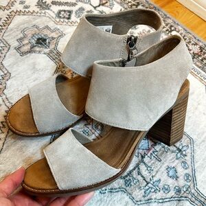 TOMS Majorca Cutout Heeled Sandal Size 8.5